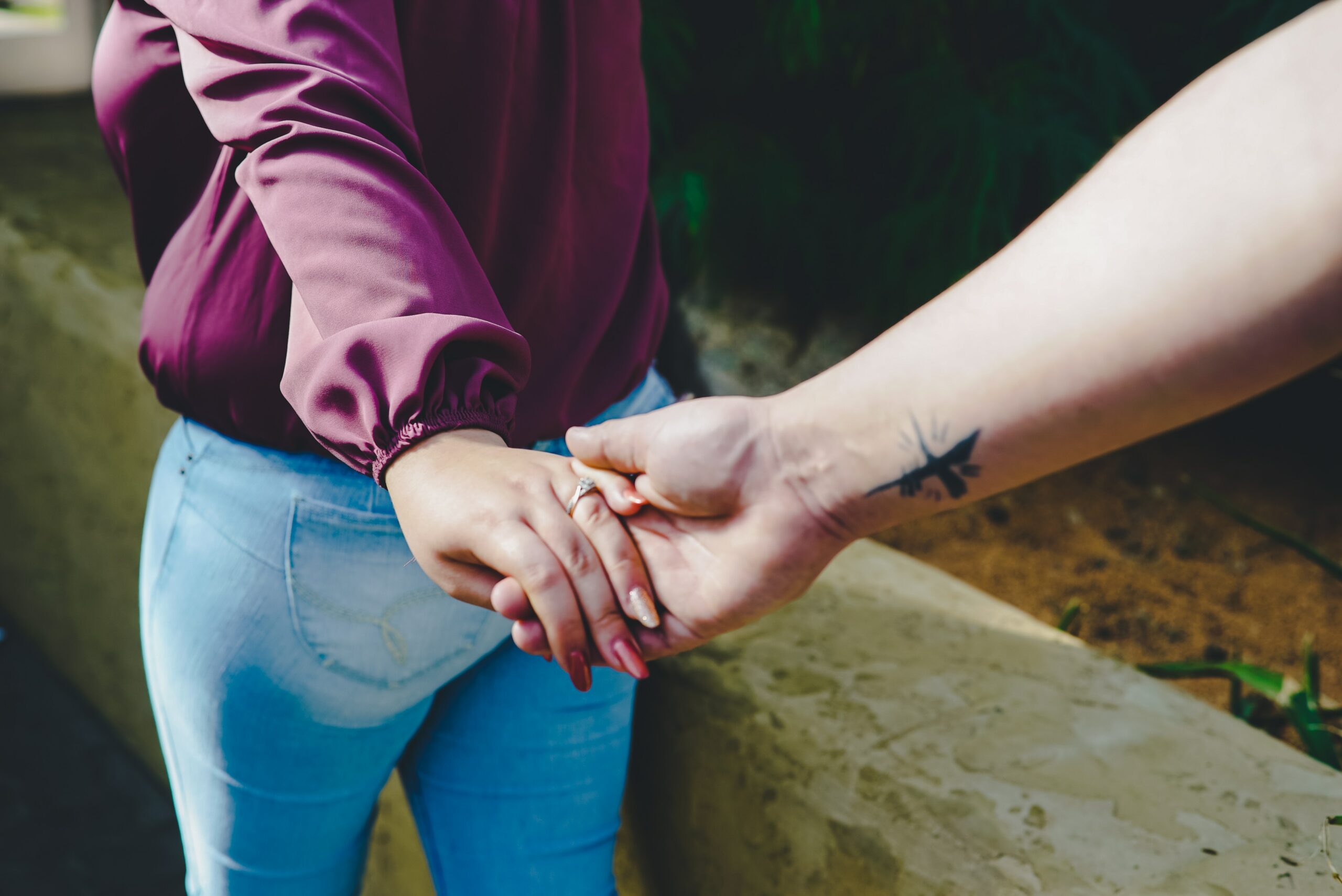 Couple holding hands, Safe Haven Counselling Surrey BC